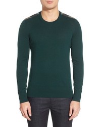 Burberry Brit Jarvis Check Print Shoulder Detail Cashmere Cotton Sweater