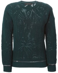 Cédric Charlier Crochet Intarsia Sweater