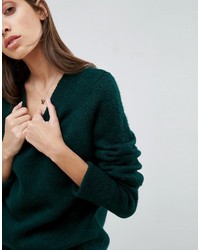 Asos Chunky Sweater With Deep Cuff In Fluffy Yarn