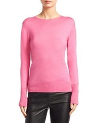 Saks Fifth Avenue Collection Merino Silk Crewneck Sweater