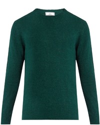 Ami Crew Neck Wool Blend Sweater