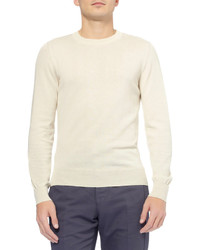 Maison Martin Margiela Elbow Patch Knitted Cotton Sweater