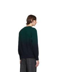Missoni Green And Blue Degrade Crewneck Sweater