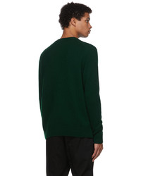 MAISON KITSUNÉ Green Baby Fox Patch Cosy Sweater