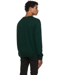 MAISON KITSUNÉ Green Fox Patch Sweater