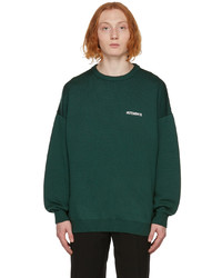 Vetements Green Logo Sweater