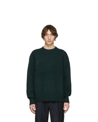 Acne Studios Green Wool Cashmere Sweater