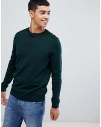 New Look Jumper With Crew Neck In Khaki