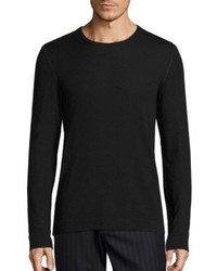 John Varvatos Long Sleeve Cashmere Crewneck Sweater