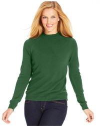 Karen Scott Long Sleeve Mock Turtleneck Sweater