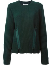 Opening Ceremony Ribbed Double Zip Sweater
