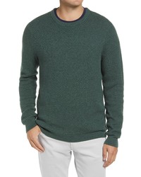 Nordstrom Popcorn Stitch Cotton Blend Crewneck Sweater