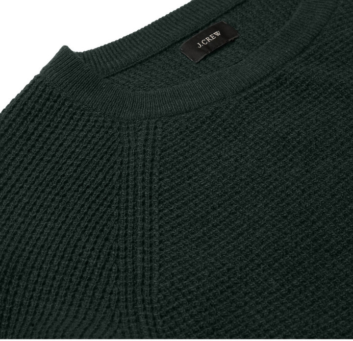 Waffle Knit Sweater in Anthracite - Usolo Outfitters