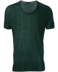Dark Green Crew-neck T-shirt