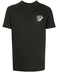 Emporio Armani Eagle Logo Print Cotton T Shirt