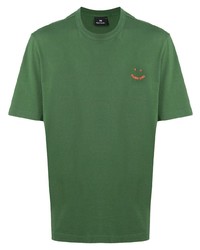 PS Paul Smith Embroidered Logo Organic Cotton T Shirt