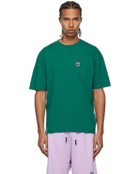 Palm Angels Green Cotton Logo T Shirt