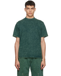 Les Tien Green Cotton T Shirt