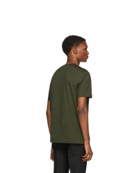 Prada Green Logo Patch T Shirt