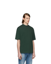 Balenciaga Green Logo Regular T Shirt