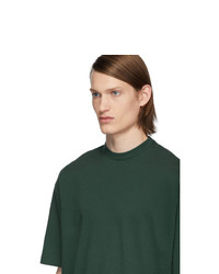 Balenciaga Green Logo Regular T Shirt