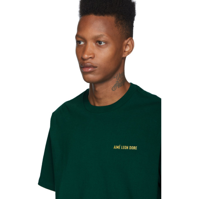 Aimé Leon Dore Green Logo T Shirt, $85, SSENSE