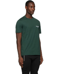Balmain Green Logo T Shirt