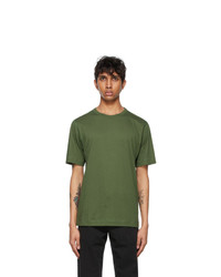 Dries Van Noten Green Overlock T Shirt