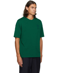 AMI Alexandre Mattiussi Green Oversize Ami De Cur T Shirt