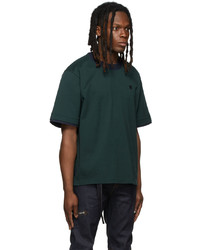 Sacai Green Piqu Pullover T Shirt