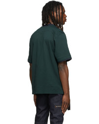 Sacai Green Piqu Pullover T Shirt