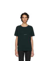 Saint Laurent Green Rive Gauche T Shirt