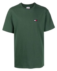 Tommy Jeans Logo Patch Cotton Jersey T Shirt