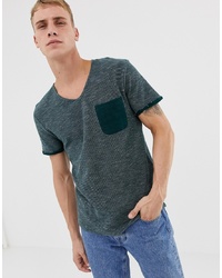Tom Tailor Scoop Neck T Shirt With Contrast Pocket