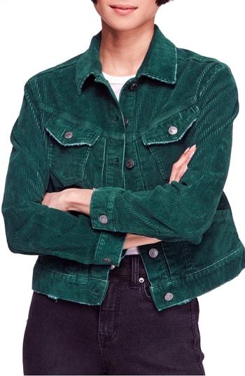 dark green corduroy jacket