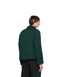 Kiko Kostadinov Green Vein Padded Blazer Jacket