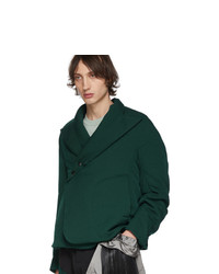 Kiko Kostadinov Green Vein Padded Blazer Jacket
