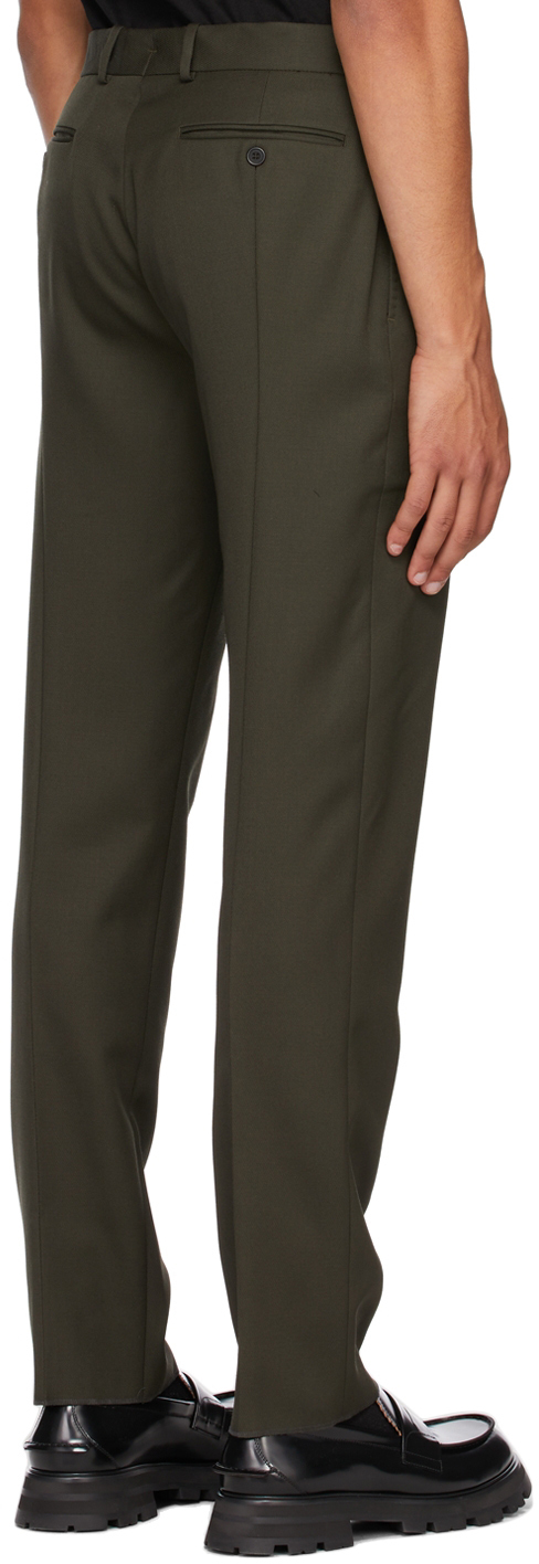 Alexander McQueen Khaki Sustainable Cavalry Twill Trousers, $860 ...