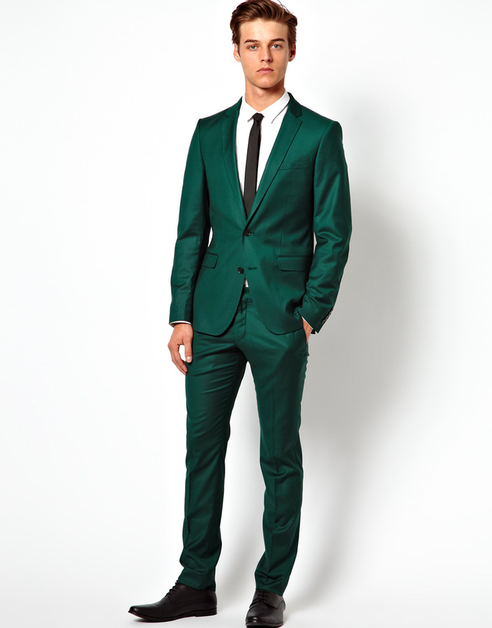 skinny fit suit pants