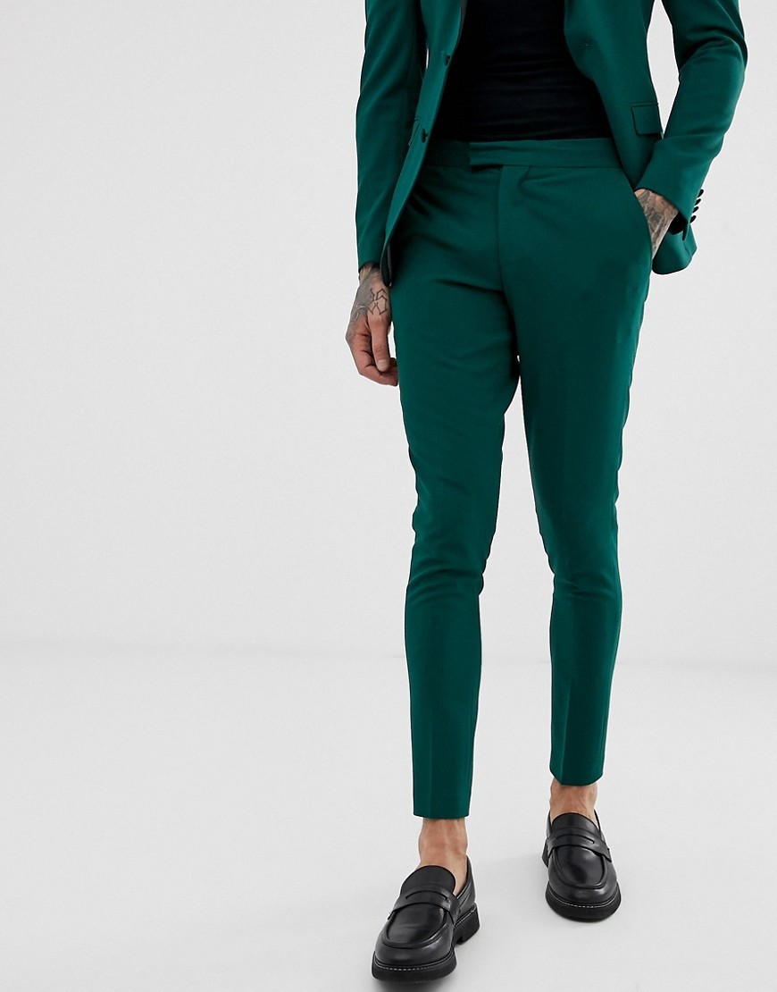 Buy Asos Super Skinny Suit Trousers - Stone At 40% Off | Editorialist
