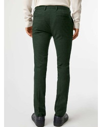 Topman Dark Green Ultra Skinny Fit Suit Pants