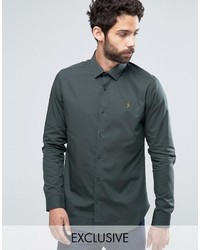Farah Classic Shirt In Slim Fit With Stretch
