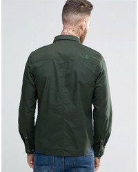 The North Face Denali Oxford Shirt In Green In Regular Fit