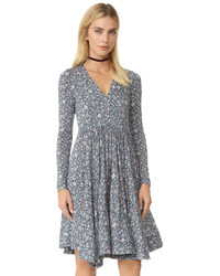 Rebecca Taylor Long Sleeve Lavish Grid Dress