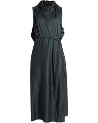 Vetements Sleeveless Wraparound Silk Jersey Dress