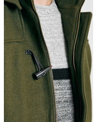 Topman Only And Sons Green Duffle Coat