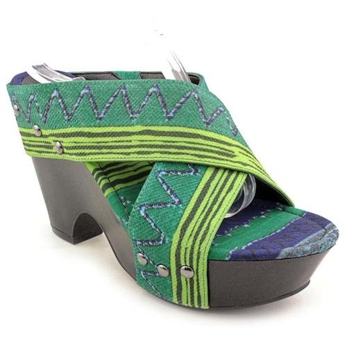 ... Wedge Sandals: Carlos Santana Tripoli Green Wedge Sandals Shoes Uk 45