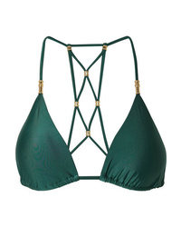 Vix Lucy Embellished Triangle Bikini Top