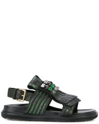 Marni Embellished Fringe Sandals