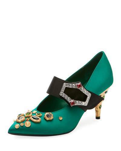 Prada on sale jeweled shoes